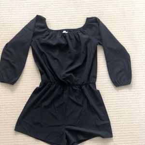 Navy blue romper w/ pockets